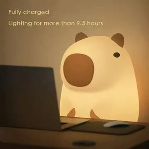 Hot Product USB Rechargeable Dimming Capybara Night Lighting Silicone Night Lights Children's Bedroom Bedside Table Lamp