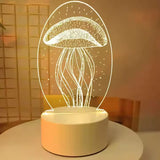 Source Manufacturers Spot Supply LED 3D Night Light Modern Simple Acrylic Material Happy Birthday Gift Bedside Lamp