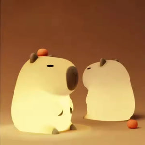 Hot Product USB Rechargeable Dimming Capybara Night Lighting Silicone Night Lights Children's Bedroom Bedside Table Lamp